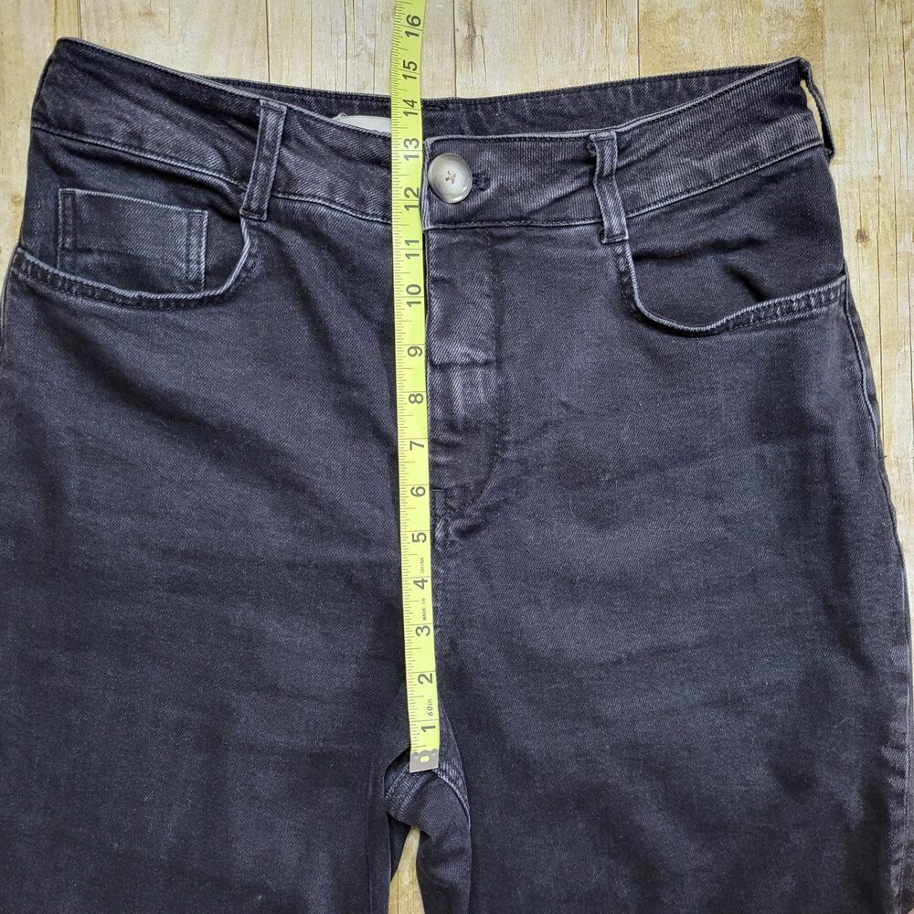 PILCRO The Skipper High Rise Cropped Wide Leg Black Wash Size 30 - Picture 10 of 14